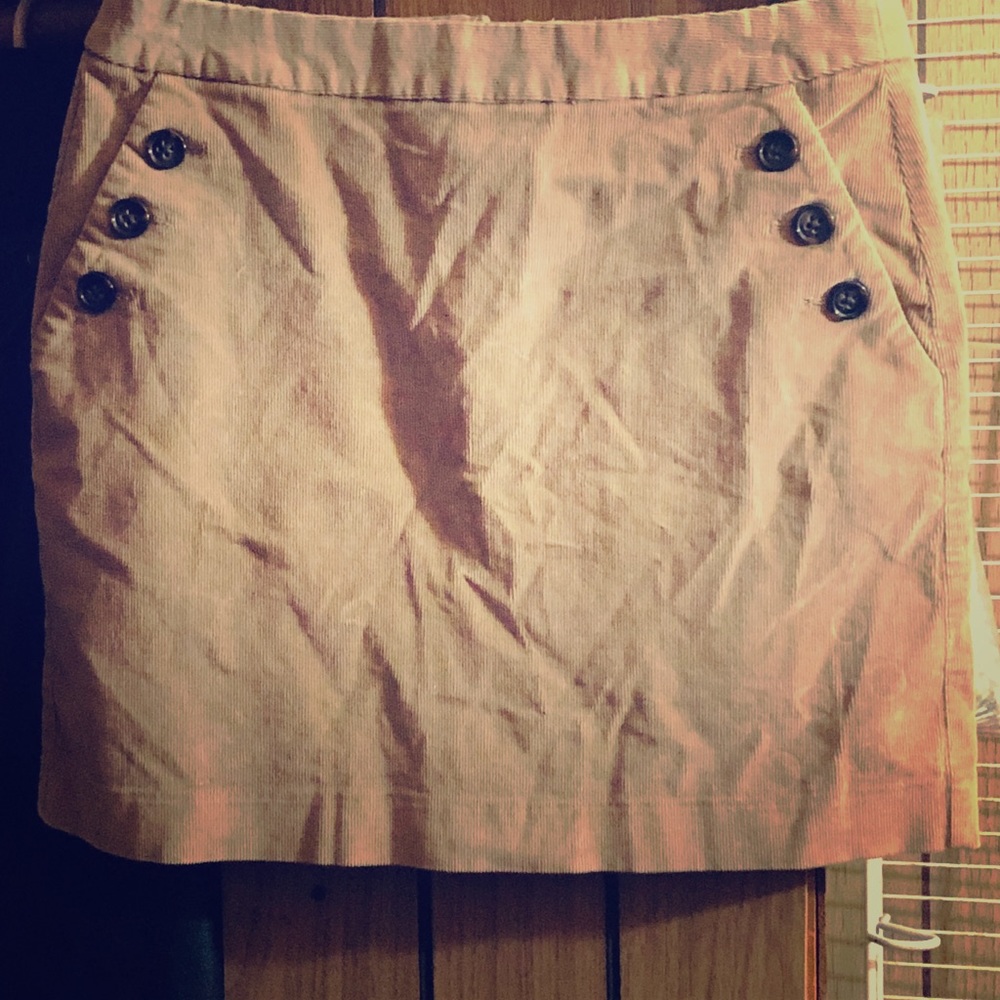 Corduroy mini skirt